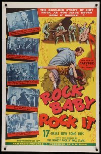 5t736 ROCK BABY ROCK IT 1sh '57 rock 'n' roll, the sizzling story as you've never seen it before!