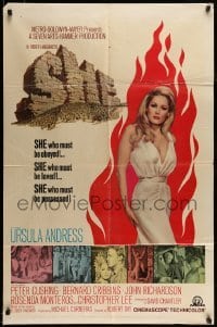 5t773 SHE 1sh '65 Hammer fantasy, full-length sexy Ursula Andress, who must be possessed!