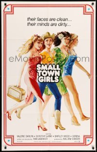 5t800 SMALL TOWN GIRLS 1sh '80 Serena, art of four sexy women, their minds are dirty!