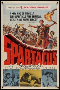 5t813 SPARTACUS awards 1sh '61 classic Stanley Kubrick & Kirk Douglas epic!