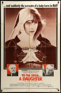 5t898 TO THE DEVIL A DAUGHTER 1sh '76 Richard Widmark, Christopher Lee, sexy Nastassja Kinski!