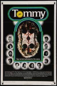 5t899 TOMMY 1sh '75 The Who, Roger Daltrey, rock & roll, cool mirror image!