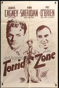 5t904 TORRID ZONE 1sh R57 sexy Ann Sheridan with James Cagney & Pat O'Brien!