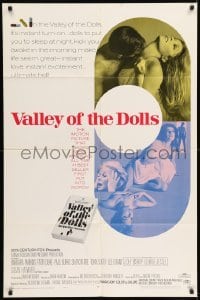 5t928 VALLEY OF THE DOLLS 1sh '67 sexy Sharon Tate, from Jacqueline Susann's erotic novel!