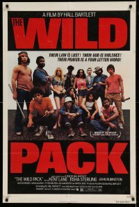 5t978 WILD PACK 1sh '72 AIP biker gang movie inspired by Jorge Amado's classic novel!
