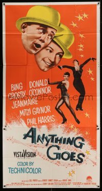 5w262 ANYTHING GOES 3sh '56 Bing Crosby, Donald O'Connor, Jeanmaire, music by Cole Porter!