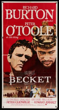 5w283 BECKET 3sh '64 Richard Burton in the title role, Peter O'Toole as his king!