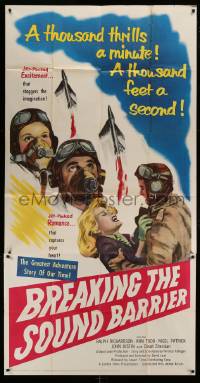 5w322 BREAKING THE SOUND BARRIER 3sh '52 David Lean, a thousand thrills a second, cool image!