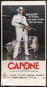 5w337 CAPONE int'l 3sh '75 art of Chicago gangster legend Ben Gazzara by John Solie!