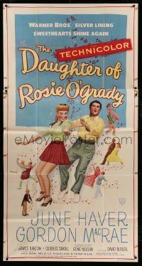 5w390 DAUGHTER OF ROSIE O'GRADY 3sh '50 art of Gordon MacRae & sexy June Haver dancing!