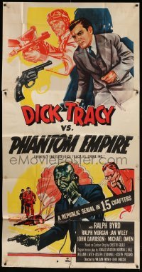 5w409 DICK TRACY VS. CRIME INC. 3sh R52 detective Ralph Byrd vs the Phantom Empire, cool art!