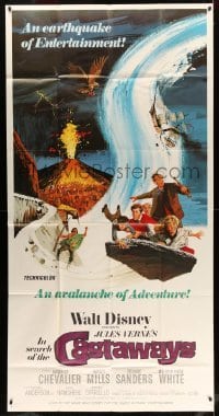 5w554 IN SEARCH OF THE CASTAWAYS 3sh R70 Jules Verne, Hayley Mills in an avalanche of adventure!