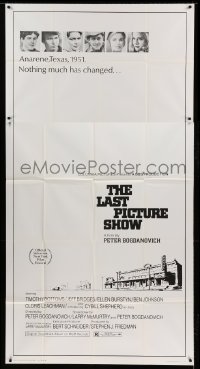 5w595 LAST PICTURE SHOW 3sh '71 Peter Bogdanovich, Jeff Bridges, Ellen Burstyn, Timothy Bottoms