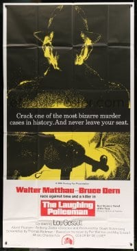 5w599 LAUGHING POLICEMAN int'l 3sh '73 Walter Matthau, one of the most bizarre murder cases!