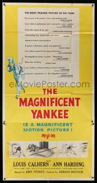 5w636 MAGNIFICENT YANKEE 3sh '51 Louis Calhern as Oliver Wendell Holmes, directed by John Sturges!