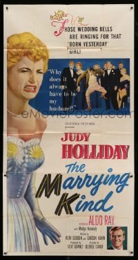 5w651 MARRYING KIND 3sh '52 the wedding bells are ringing for pretty bride Judy Holliday!