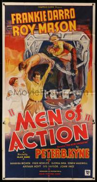 5w657 MEN OF ACTION 3sh '35 Frankie Darro, based on the novel by Peter B. Kyne, cool art!