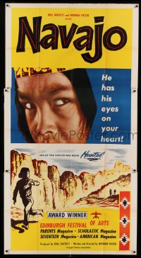 5w692 NAVAJO revised 3sh '52 Native American Indians, he has his eyes on your heart!
