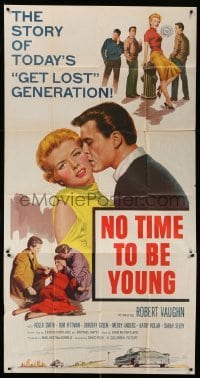 5w710 NO TIME TO BE YOUNG 3sh '57 introducing Robert Vaughn, story of today's Get Lost Generation!
