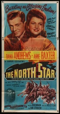 5w712 NORTH STAR 3sh R47 romantic Dana Andrews & lovable Anne Baxter, ablaze with thrills!