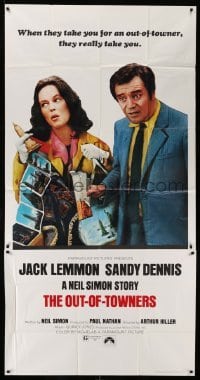 5w743 OUT-OF-TOWNERS 3sh '70 Jack Lemmon & Sandy Dennis visit New York, written by Neil Simon!