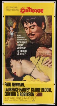 5w745 OUTRAGE 3sh '64 Paul Newman as a Mexican bandit in a loose remake of Rashomon!