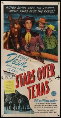 5w879 STARS OVER TEXAS 3sh '46 singing cowboy Eddie Dean, music soars over the range!