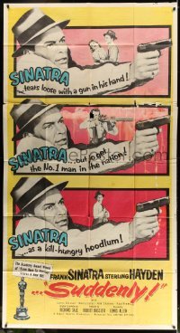 5w894 SUDDENLY 3sh '54 would-be savage sensation-hungry Presidential assassin Frank Sinatra!
