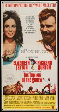 5w904 TAMING OF THE SHREW 3sh '67 Elizabeth Taylor & Richard Burton, directed by Zeffirelli!