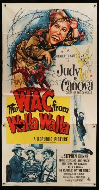 5w951 WAC FROM WALLA WALLA 3sh '52 great art of Judy Canova, Queen of the Cowgirls!