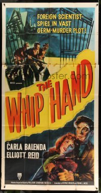 5w970 WHIP HAND 3sh '51 foreign scientist Cold War germ warfare & spies from 56 years ago!