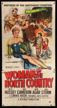 5w984 WOMAN OF THE NORTH COUNTRY 3sh '52 sexy Ruth Hussey was mistress of the Northwest Frontier!