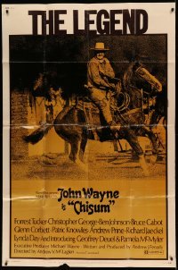 5w004 CHISUM 40x60 '70 Andrew V. McLaglen, The Legend John Wayne on horseback!