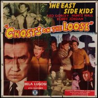5w198 GHOSTS ON THE LOOSE 6sh '43 Bela Lugosi, Leo Gorcey, Huntz Hall, young Ava Gardner, rare!