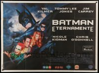 5w035 BATMAN FOREVER Argentinean 43x58 '95 Val Kilmer, Nicole Kidman, Tommy Lee Jones, Jim Carrey!