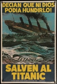 5w064 S.O.S. TITANIC Argentinean '79 completely different Oscar art of the legendary ship sinking!