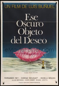5w068 THAT OBSCURE OBJECT OF DESIRE Argentinean '77 Cet obscur object du desir, art by Ferracci!