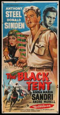 5w021 BLACK TENT English 3sh '57 soldier Anthony Steele marries the Sheik's daughter, cool art!
