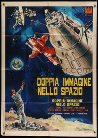 5w140 JOURNEY TO THE FAR SIDE OF THE SUN Italian 1p '69 Doppleganger, art of astronauts in space!