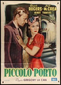 5w162 PRIMROSE PATH Italian 1p '49 great different Manno artwork of Ginger Rogers & Joel McCrea!