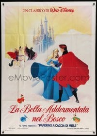 5w172 SLEEPING BEAUTY Italian 1p R80s Walt Disney cartoon fairy tale fantasy classic!