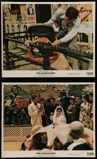 5x135 GODFATHER 2 color 8x10 stills '72 Francis Ford Coppola Mafia crime classic, James Caan!