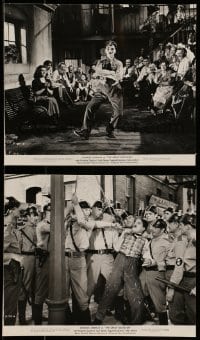 5x913 GREAT DICTATOR 2 8x9.25 stills '40 Charlie Chaplin dancing and about to be hanged!