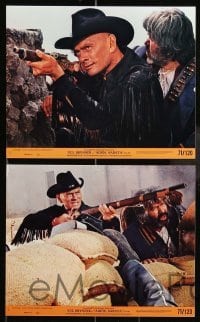 5x018 ADIOS SABATA 8 8x10 mini LCs '71 Yul Brynner aims to kill, and his gun does the rest!