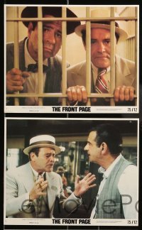 5x032 FRONT PAGE 8 8x10 mini LCs '75 Jack Lemmon & Walter Matthau, directed by Billy Wilder!