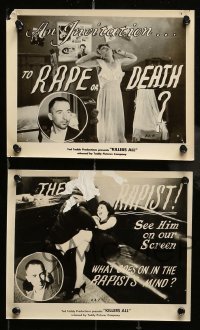 5x620 KILLERS ALL 5 8x10 stills '45 John Dillinger, Clyde Barrow, gruesome images from documentary!