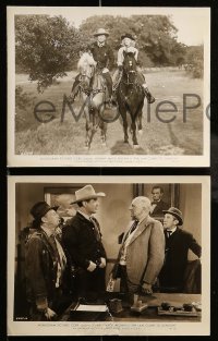 5x423 LAW COMES TO GUNSIGHT 7 8x10 stills '47 great images of tough cowboy Johnny Mack Brown!