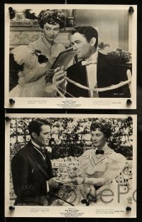 5x628 MAN WITH A MILLION 5 revised 8x10 stills '54 Gregory Peck picks up babes & laughs, Mark Twain