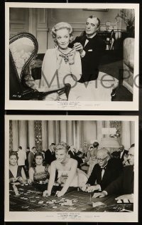 5x242 MONTE CARLO STORY 11 8x10 stills '57 Marlene Dietrich, De Sica, high stakes, low cut gowns!