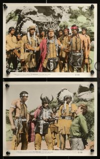 5x128 NEBRASKAN 3 color 8x10 stills '53 Phil Carey & Roberta Haynes, the great Indian betrayal!